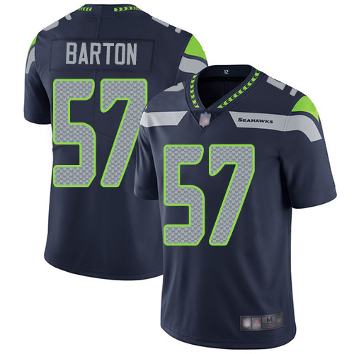 Seattle Seahawks Limited Navy Blue Men Cody Barton Home Jersey NFL Football #57 Vapor Untouchable
